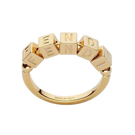 gold fendigraphy ring.